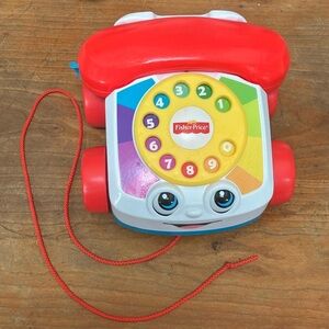Fisher-Price Pull Toy vintage phone style  Learning Chatter Telephone